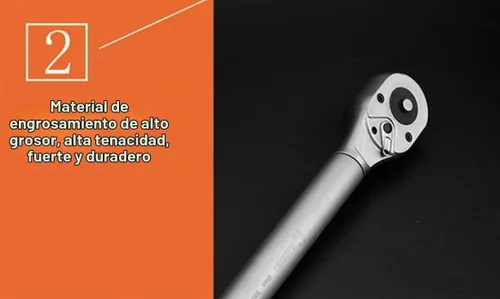 Vista 2 de Edward Tools Harden Pro - Llave de casquillo – Llave de trinquete reversible de acero CRV de 72 dientes con mango de goma Ergo Grip – Interruptor