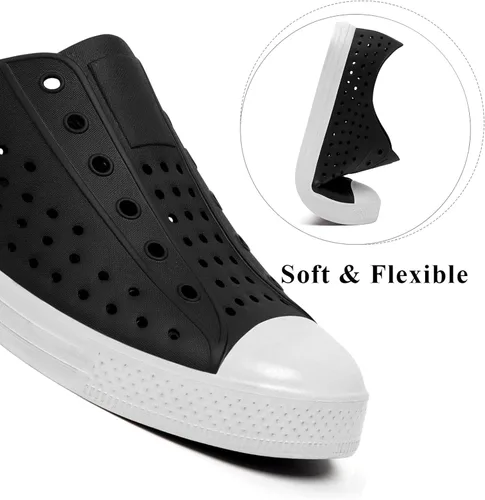 Vista 4 de SAGUARO - Zapatos deportivos deslizantes, para hombre y mujer, ligeras, transpirables, para jardín, zuecos de playa, sandalias, zapatos de agua