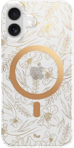 Vista 81 de LONLI Hue - para iPhone 15 Pro Max [Compatible con Magsafe] - Funda de teléfono floral dorada - [Amortiguador de 360°] - Funda de teléfono linda