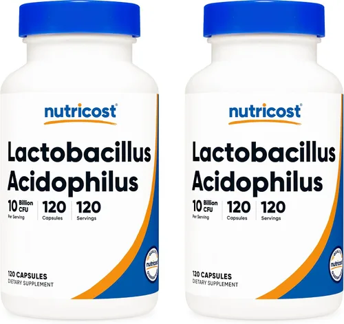 Vista 11 de Nutricost Lactobacillus Acidophilus 10 mil millones de UFC, 120 cápsulas vegetarianas