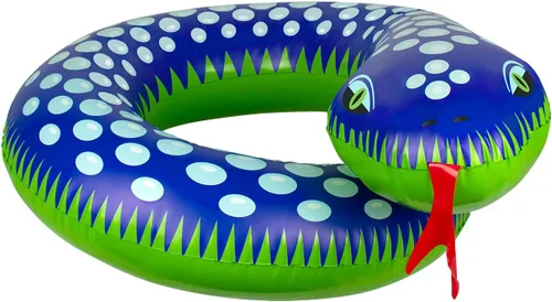 Vista 2 de Poolmaster Flotador de piscina Split anillo de piscina, serpiente, verde
