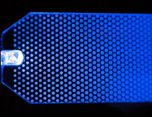 Vista 7 de Kit de bricolaje para cosplay con luz LED acrílica, kit de luces para casco RGB superhéroe para hombres y niños, azul