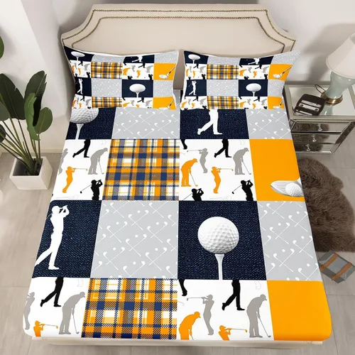 Vista 13 de Juego de ropa de cama de silueta de caballo vaquero, tamaño individual, sábana bajera ajustable de microfibra suave de microfibra suave con diseño