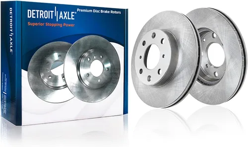 Vista 262 de Detroit Axle - Rotores de freno delantero para 04-13 Mazda 3 Rotores de frenos de disco 06-15 Mazda 5 Reemplazo: Rotor regular delantero de 11.81