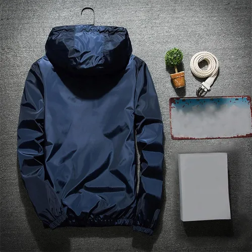 Vista 3 de Brnmxoke Men's Hoodies Zip Up Lightweight Casual Sweatshirts Jackets Long Sleeve Sport Outdoor Pockets Hoodie Trendy Clothes