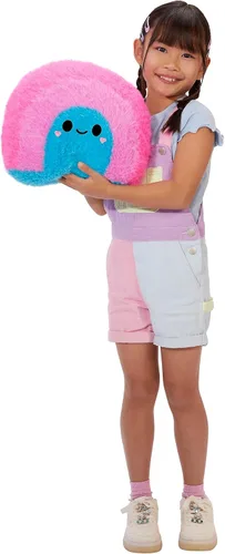 Vista 2 de Fluffie Stuffiez Rainbow - Peluche coleccionable grande de 11 pulgadas, desembalaje sorpresa con ASMR abrazable Fidget DIY Fur Pull, pelusa