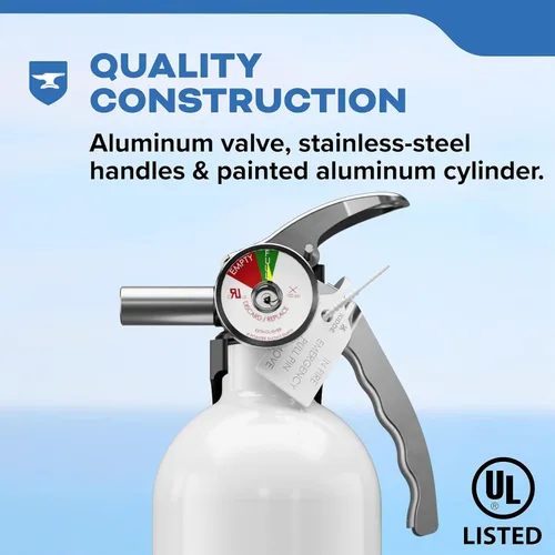 Vista 4 de Kidde Extintor de Incendios para Barcos, de Un Solo Uso 10BC Coast Guard Approved Marine Extinguisher for Small Flammable Liquids/Gases and