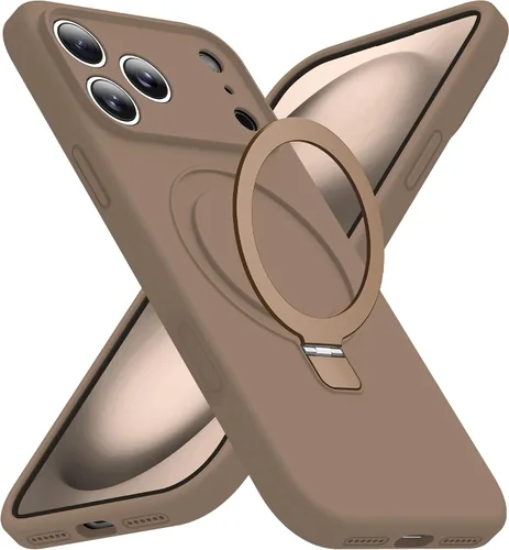 Vista 80 de SKYLMW Funda diseñada para iPhone 11 con soporte magnético invisible Compatible con Mag-Safe, a prueba de caídas de grado militar, a prueba