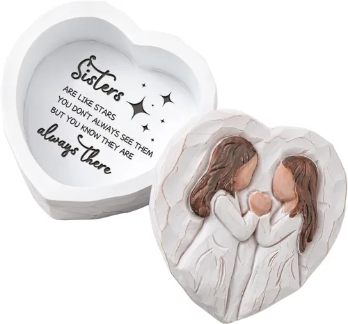 Vista 10 de Regalos para amigas, caja de recuerdo pequeña para amigas, regalos de cumpleaños para el día de la madre para amigos, You're the Sister I Got to