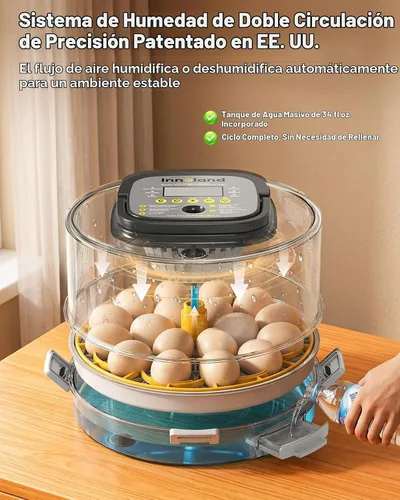 Vista 2 de 18 Egg Incubator for Hatching Eggs with Humidity & Temperature Control