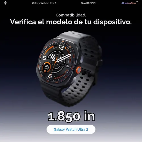 Vista 2 de Spigen GlasTR EZ FIT Screen Protector for Galaxy Watch Ultra 2