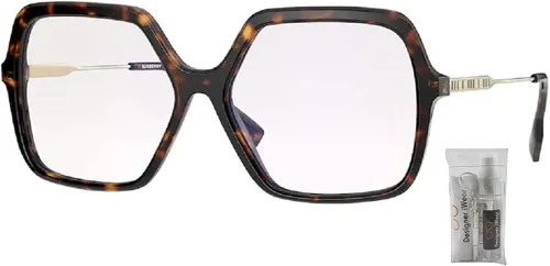 Vista 2 de BURBERRY BE4324 Isabella Square Sunglasses for Women BUNDLE with Designer iWear Complimentary Eyewear Care Kit