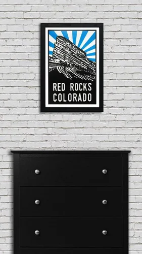 Vista 5 de Rocas Rojas Colorado Art (azul)