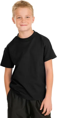 Vista 4 de Hanes Auténtica camiseta de algodón sin etiqueta para niños