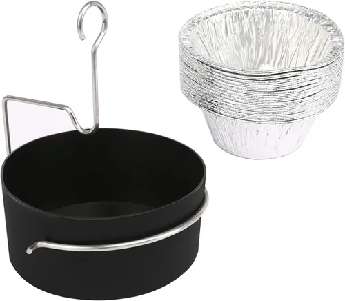 Vista 15 de Uniflasy Bandeja de Grasa con Bandeja Colectora y Forro de Papel Aluminio Universal Compatible con Nexgrill, Dynaglo, Cuisinart, Charbroil, Kenmore