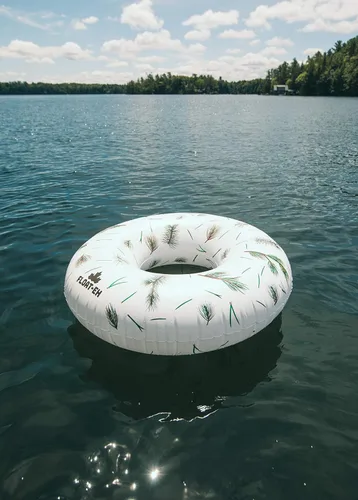 Vista 5 de FLOAT-EH Flotadores de piscina de tubo de aguja de pino para adultos: los flotadores de playa son gruesos, duraderos y diseñados con vinilo