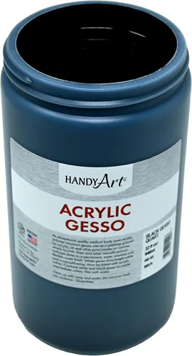 Vista 2 de Handy Art Student Acrylic 32 onzas, Black Gesso