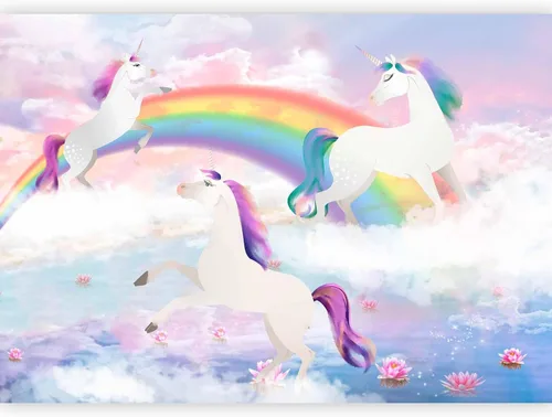 Vista 20 de artgeist Mural Pegaso Unicornio 79x55 pulgadas - Papel pintado no tejido de forro polar Decoración de pared Impresión fotográfica Diseño de imagen