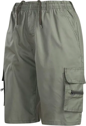 Vista 2 de Pantalones cortos de carga para hombre, 34, pantalones cortos deportivos con bolsillo, casuales, holgados, para correr, tácticos, para hombre