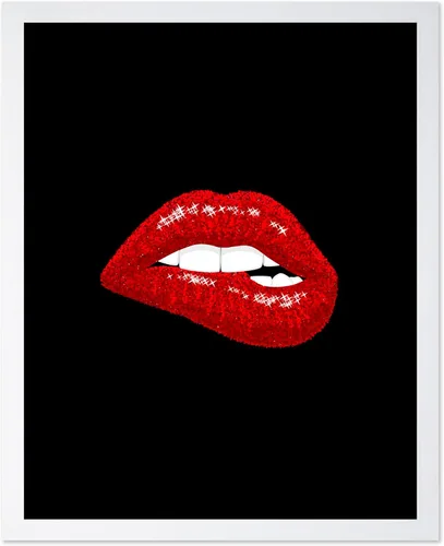 Vista 37 de Poster Master Impresión de labios dorados, póster de mordida de labio, arte moderno y minimalista, regalo bohemio para hombres y mujeres, diseño