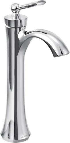 Vista 9 de Moen Wynford 4507BN - Grifo de baño de arco alto de níquel cepillado con una manija para fregaderos de un solo agujero, 4507BN