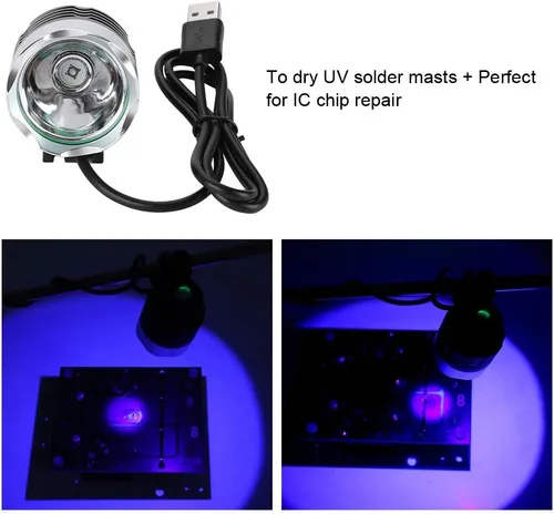Vista 7 de Zopsc Lámpara ligera de curado portátil 9W, mini luz del pegamento del LED con la carga del USB