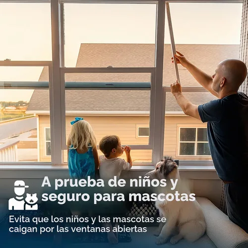 Vista 3 de Barra de ventana ajustable de seguridad para el hogar y cerradura de puerta corredera - 2 barras regulares High Impact Window Locks Window