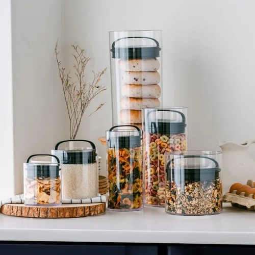 Vista 2 de Prepara Evak Fresh Saver - Almacenamiento de alimentos de plástico, 58 onzas, color negro (paquete de 12)