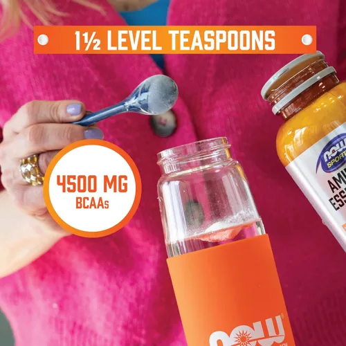 Vista 4 de Cadena de aminoácidos Now Foods., 15453, 12 onza, 1, 1