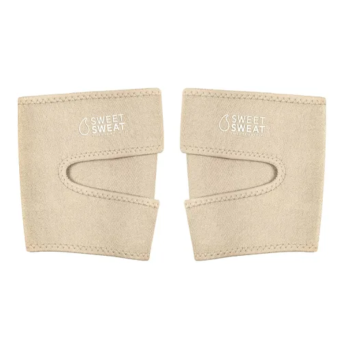 Vista 7 de Sports Research - Recortadores de muslo tonificados Sweet Sweat para hombres y mujeres Aumenta el calor y el sudor en los muslos (arcilla, pequeño)