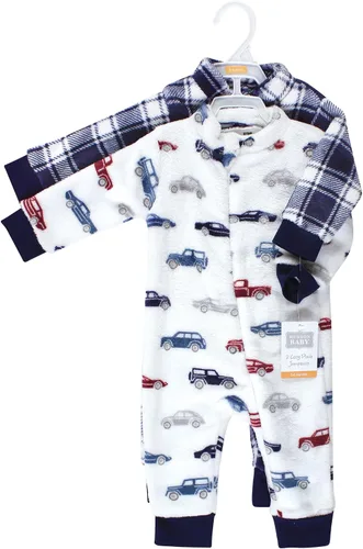 Vista 2 de Hudson Baby Monos de felpa para bebé niña, Coches