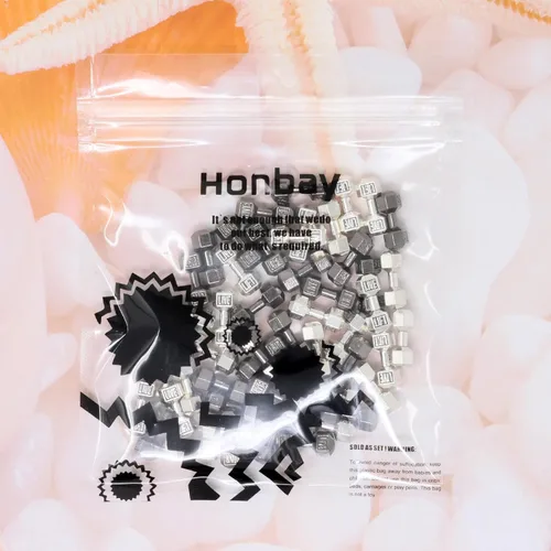 Vista 6 de Honbay 50 dijes de aleación para mancuernas colgantes, mini, equipo de fitness, cuentas espaciadoras para aretes, collares, pulseras, llaveros