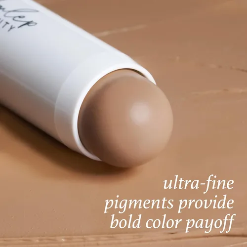 Vista 5 de Julep Saltar el pincel Barra de bronceador y contorno de crema a polvo - Tono taupe fresco para tonos de piel claros a intermedios - Color duradero