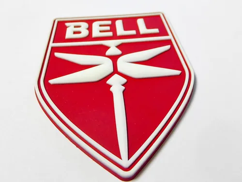 Vista 3 de Bell® Parche de PVC que brilla en la oscuridad, con gancho y bucle, licencia oficial, 3 pulgadas