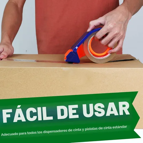 Vista 4 de HERKKA Cinta de embalaje transparente, 24 rollos de cinta de embalaje resistente para embalaje de envío, sellado en movimiento, cinta de embalaje