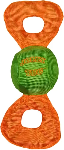 Vista 3 de Jolly Pets Jolly Tug Dog Tirón y Chirrido de juguete, mediano (colores surtidos) (JT05)