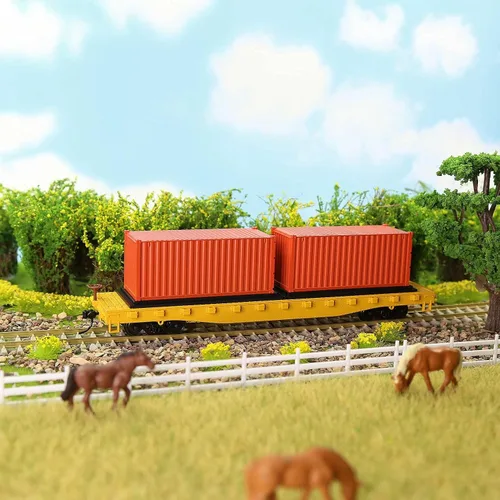 Vista 8 de 8 unids Mezclado Diferente 20ft Contenedor de Carga HO Escala Modelo Tren Accesorios 1:87 20 Pie Contenedor C8720