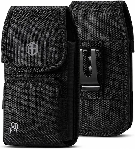 Vista 7 de Funda de nailon para cinturón de teléfono celular de grado militar para Android Samsung iPhone 16, 16 Pro, 15, 15 Pro, 14, 14 Pro, 13 Pro, 12, 12