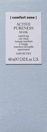 Vista 2 de [ Comfort Zone ] Máscara de pureza activa, máscara facial de arcilla matificante, absorbe y minimiza la apariencia de los poros, 2.02 onzas líquidas