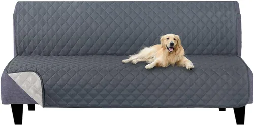 Vista 147 de U-NICE HOME Funda para sillón reclinable, reversible, con correas elásticas, resistente al agua, protege de perros y mascotas, sillón pequeño