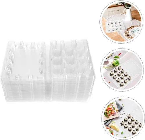 Vista 7 de Zerodeko 100 cajas de huevos de codorniz Caja de huevos de codorniz seco Cartones de huevos Soporte de huevo de codorniz