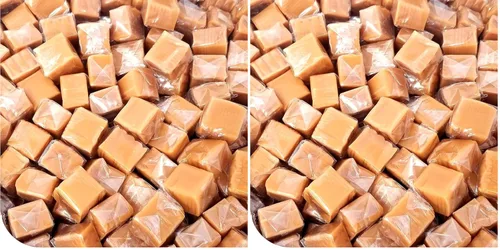 Vista 7 de Caramelos cremosos envueltos individualmente, paquete de 4 libras Caramelo masticable con sabor a vainilla para oficina