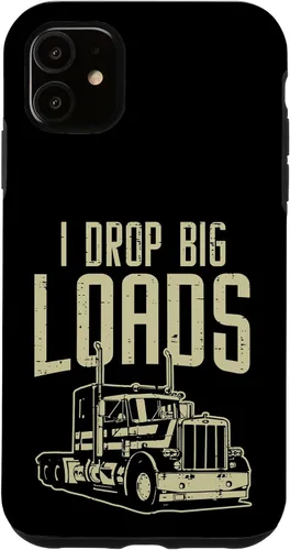 Vista 8 de I Drop Big Loads Semi Truck Truck Driver Trucker - Funda de regalo para iPhone 17