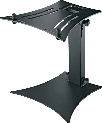 Vista 8 de K&M Konig & Meyer 12185.000.55 - Soporte para laptop Escritorio de gran tamaño con altura ajustable y pernos de seguridad Patas de trípode