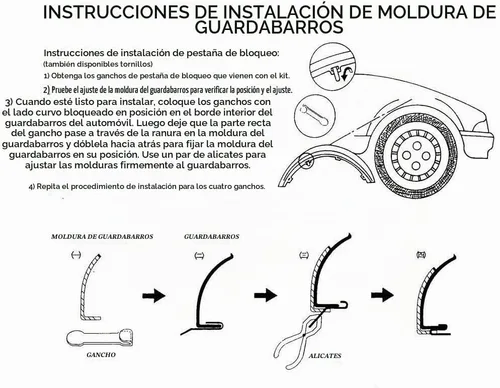 Vista 5 de QAA Es compatible con Chevrolet Silverado 2014-2015 4 piezas moldeadas de acero inoxidable para rueda, moldura de guardabarros WZ54181