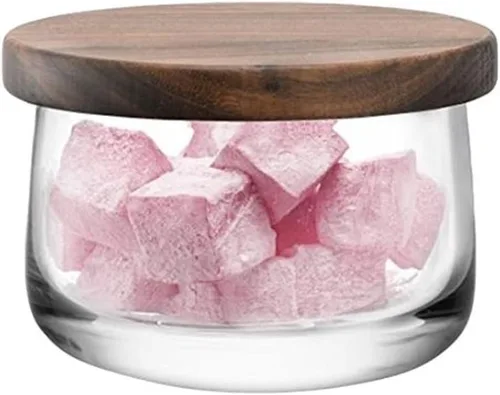 Vista 2 de LSA CJ01 City Bowl & Walnut Tapa Ø5in/H4.25in Transparente