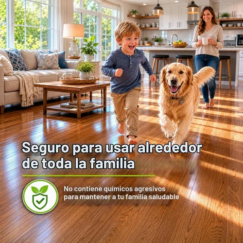 Vista 7 de Limpiador de madera y piso laminado Black Diamond, para parqué, real, natural y artificial, biodegradable, seguro para todos los pisos, negro, WOW QT