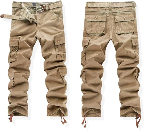 Vista 3 de Pantalones deportivos para hombre, pantalones casuales para correr, deportivos, elásticos con bolsillos, pantalones para hombre, cintura elástica