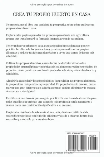 Vista 2 de Huertos Urbanos Crea tu propio huerto en casa. Agricultura sostenible y soberanía alimentaria en casa