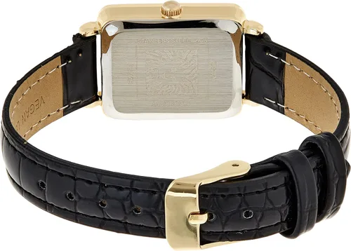 Vista 2 de Anne Klein AK/3820 Reloj con correa de grano de cocodrilo acentuada con purpurina